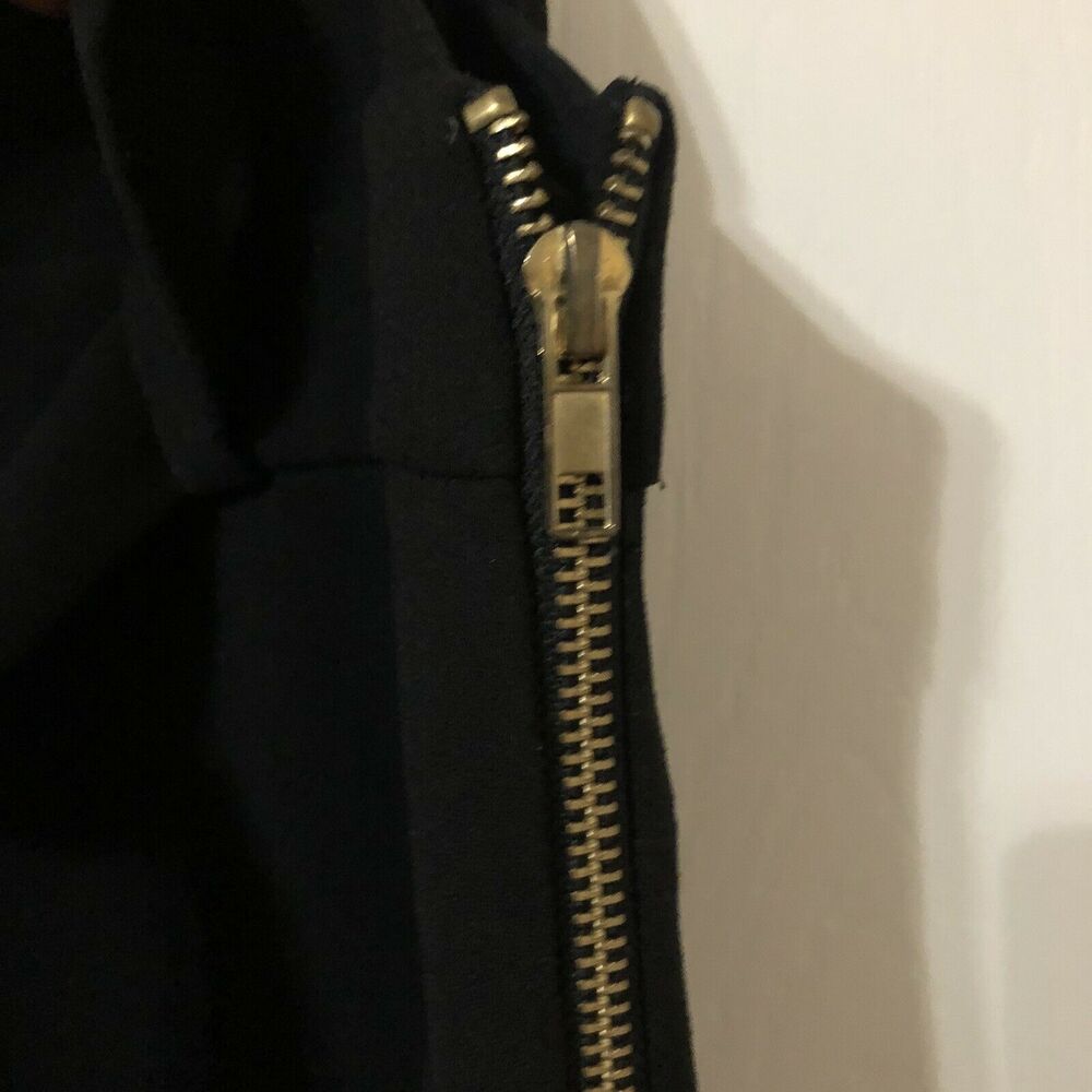 Anthropologie Laveer Womens Black Jumpsuit Tie Waist Straight Leg Sz XS Crepe - Picture 7 of 8